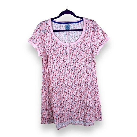 MEDIUM JANE AND BLEECKER FLORAL DRESS SLEEPWEAR CASUAL PINK COTTAGECORE - Picture 1 of 9